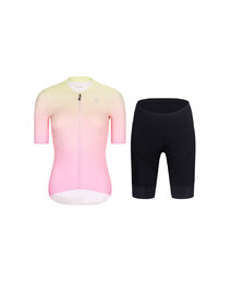 RIVANELLE джерсі з коротким рукавом і шорти - ELEVATE - чорний/рожевий/багатоколірний